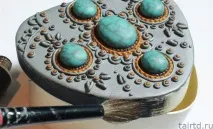 Декор шкатулки полімерною глиною шкатулки