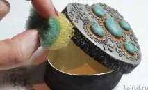 Декор шкатулки полімерною глиною полімерною