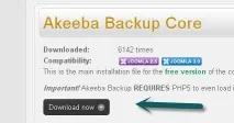 Робимо відновлення сайту за допомогою Akeeba backup робимо