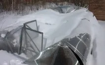 Якщо зламалася теплиця від снігу, що робити зламалася