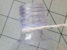 Їжачок із пластикових пляшок пластикових