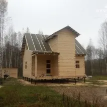Фоторепортажі будівництва будинків та бань із бруса компанією Брусмір будинків