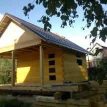 Фоторепортажі будівництва будинків та бань із бруса компанією Брусмір компанією
