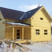 Фоторепортажі будівництва будинків та бань із бруса компанією Брусмір фоторепортажі