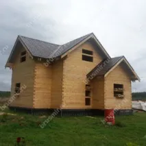 Фоторепортажі будівництва будинків та бань із бруса компанією Брусмір будинків