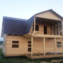 Фоторепортажі будівництва будинків та бань із бруса компанією Брусмір будівництва