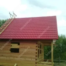 Фоторепортажі будівництва будинків та бань із бруса компанією Брусмір компанією