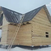 Фоторепортажі будівництва будинків та бань із бруса компанією Брусмір будинків