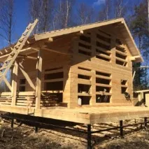 Фоторепортажі будівництва будинків та бань із бруса компанією Брусмір бань
