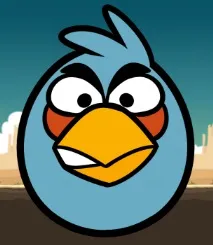 Як намалювати Синього птаха з Angry Birds олівцем поетапно birds