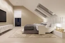 Як обставити мансарду меблями - Interior Design меблями