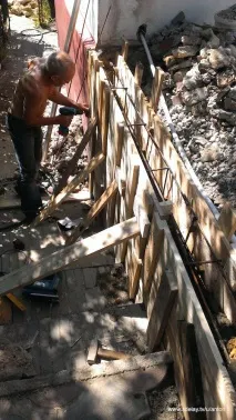 Каркасне будівництво або як ми добудовували ванну та передпокій (Багато фото), Зроби Сам ванну