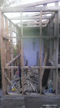 Каркасне будівництво або як ми добудовували ванну та передпокій (Багато фото), Зроби Сам ванну