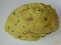 Картопляні коржики з шинкою та зеленою цибулею.рецепти з фото на коржики