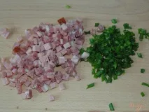 Картопляні коржики з шинкою та зеленою цибулею.рецепти з фото на коржики