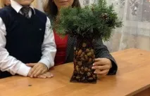 Майстер-клас Буква Т із природних матеріалів матеріали