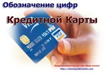 Позначення кредитної картки позначення