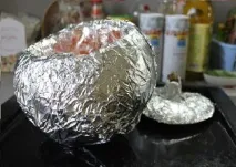 Печений гарбуз з м’ясом та картоплею можна