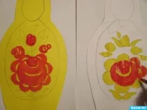 Полхів-майданський розпис матрьошки (підготовча група) матрьошки