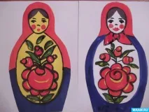 Полхів-майданський розпис матрьошки (підготовча група) розпис
