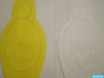 Полхів-майданський розпис матрьошки (підготовча група) підготовча