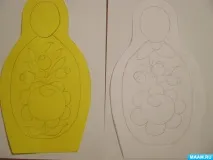 Полхів-майданський розпис матрьошки (підготовча група) розпис