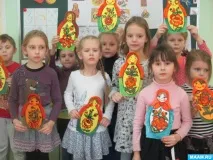 Полхів-майданський розпис матрьошки (підготовча група) підготовча