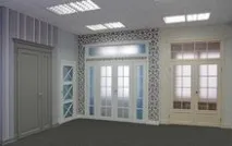 Продаж фінських білих дверей Alavus, білі класичні двері та сірі міжкімнатні білі