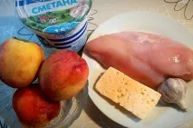 Рецепт Курячий рулет з покроковим персиком з фотографіями. персиком