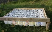 Саморобний пліт – дебаркадер для водойми з пластикових каністр дебаркадер