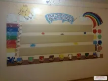 Варіанти оформлення стіни у школі для виставки дитячих творчих робіт - Блог кримського вчителя оформлення