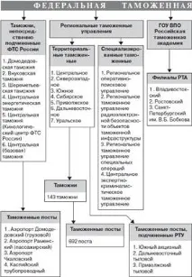 Вступ, Федеральна митна служба України, Структура ФМС України - Аналіз митної служби федеральна