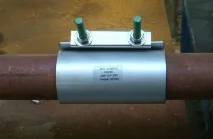 Хомут ремонтний для труб від протікання у трубопроводах водопровідних труб великого діаметру, ремонт хомут