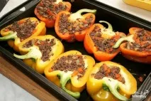 Запечений перець з курячими серцями - покроковий рецепт з фото на перець