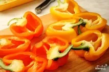 Запечений перець з курячими серцями - покроковий рецепт з фото на курячими