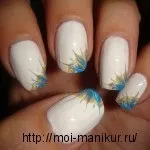 Дизайн нігтів голочкою (малюнки на нігтях голкою) малюнки