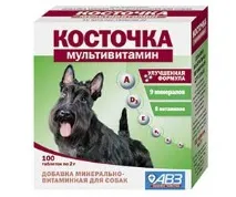 Інтернет-магазин зоотоварів - Зоорегіон-Вітаміни Для Собак Кісточка Мультивітамін 100таб АВЗ зоотоварів