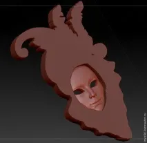 Виготовляємо маску у венеціанському стилі із застосуванням 3D технологій маску