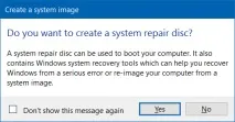 Як створити системний образ Windows 10 системний