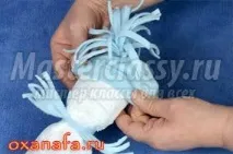 Як зробити сніговика з рушника рушник