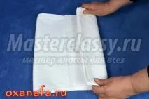 Як зробити сніговика з рушника сніговика