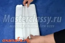 Як зробити сніговика з рушника подарунка