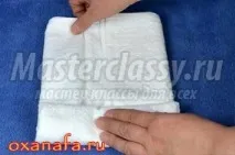 Як зробити сніговика з рушника зробити