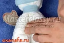 Як зробити сніговика з рушника рушник