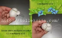 Лялька Божа Корівка нитку