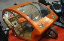 Meguru - бамбукова електрична рикша у традиційному японському стилі meguru