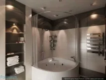 Натяжна стеля у ванній кімнаті фото ванній