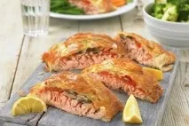 Пиріг із сьомгою - Рецепти кулінарії сьомгою