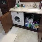 Раковина латаття для розміщення над пральною машиною для економії місця у ванній міні, кватро та пральною