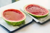 Желе в кавуні - покроковий рецепт з фото на желе